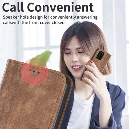 Plaid Embossed Leather Phone Case, For Xiaomi Poco M3 CN Version, For Xiaomi Poco X3 / X3 NFC, For Xiaomi Redmi 9A, For Xiaomi Redmi 9