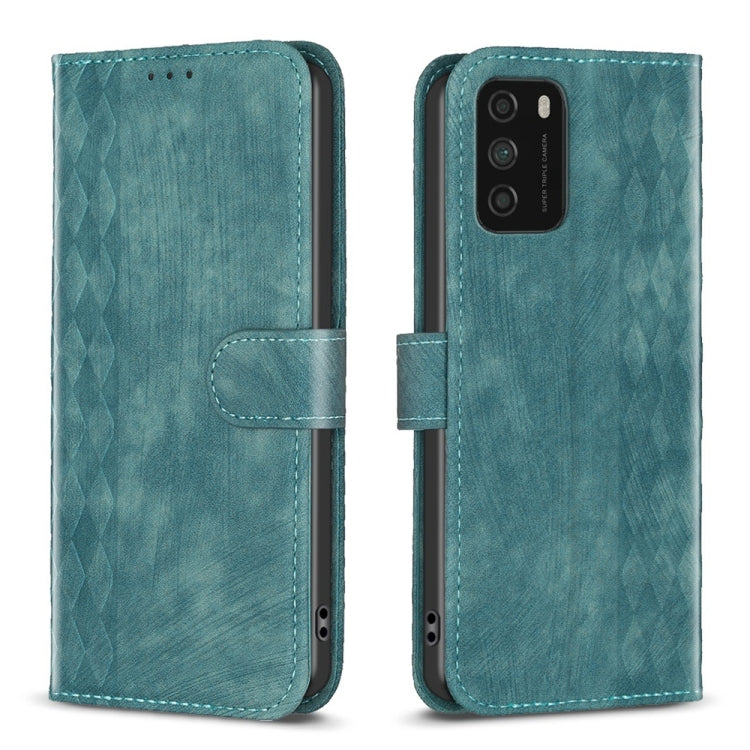 Plaid Embossed Leather Phone Case, For Xiaomi Poco M3 CN Version, For Xiaomi Poco X3 / X3 NFC, For Xiaomi Redmi 9A, For Xiaomi Redmi 9