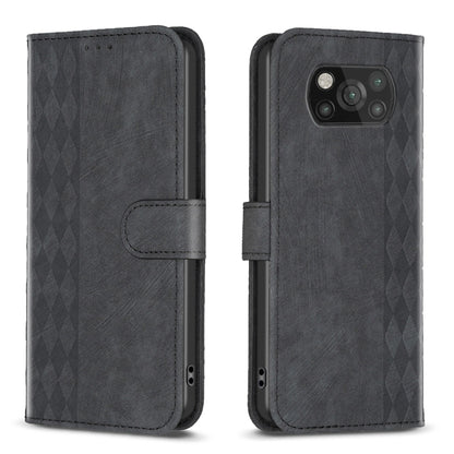Plaid Embossed Leather Phone Case, For Xiaomi Poco M3 CN Version, For Xiaomi Poco X3 / X3 NFC, For Xiaomi Redmi 9A, For Xiaomi Redmi 9