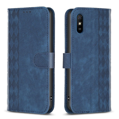 Plaid Embossed Leather Phone Case, For Xiaomi Poco M3 CN Version, For Xiaomi Poco X3 / X3 NFC, For Xiaomi Redmi 9A, For Xiaomi Redmi 9