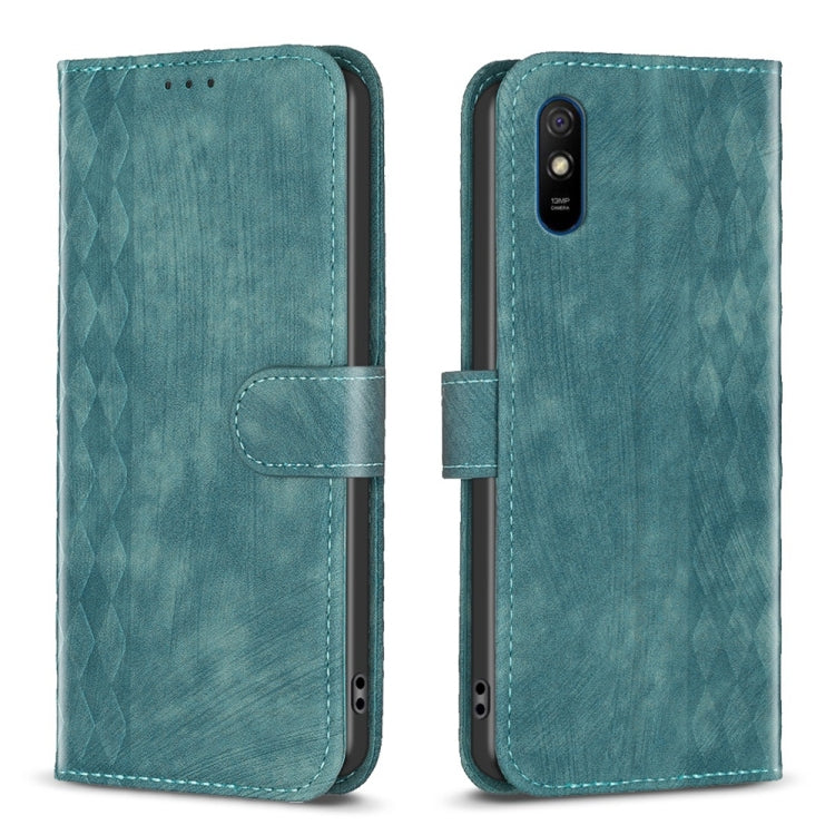 Plaid Embossed Leather Phone Case, For Xiaomi Poco M3 CN Version, For Xiaomi Poco X3 / X3 NFC, For Xiaomi Redmi 9A, For Xiaomi Redmi 9