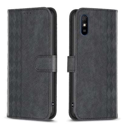 Plaid Embossed Leather Phone Case, For Xiaomi Poco M3 CN Version, For Xiaomi Poco X3 / X3 NFC, For Xiaomi Redmi 9A, For Xiaomi Redmi 9