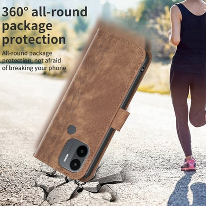 Plaid Embossed Leather Phone Case, For Xiaomi Redmi A1 / A1+, For Xiaomi Redmi Note 12 Pro+ Global, For Xiaomi Redmi Note 12 Pro Global, For Xiaomi Redmi Note 12 5G Global