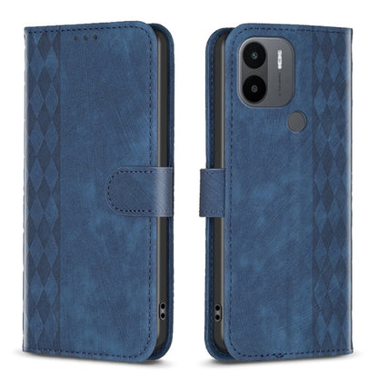 Plaid Embossed Leather Phone Case, For Xiaomi Redmi A1 / A1+, For Xiaomi Redmi Note 12 Pro+ Global, For Xiaomi Redmi Note 12 Pro Global, For Xiaomi Redmi Note 12 5G Global