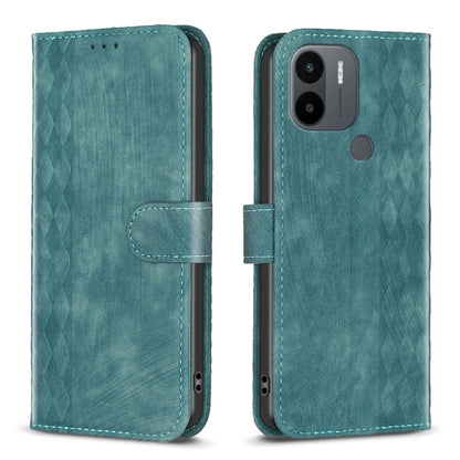 Plaid Embossed Leather Phone Case, For Xiaomi Redmi A1 / A1+, For Xiaomi Redmi Note 12 Pro+ Global, For Xiaomi Redmi Note 12 Pro Global, For Xiaomi Redmi Note 12 5G Global
