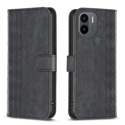 Plaid Embossed Leather Phone Case, For Xiaomi Redmi A1 / A1+, For Xiaomi Redmi Note 12 Pro+ Global, For Xiaomi Redmi Note 12 Pro Global, For Xiaomi Redmi Note 12 5G Global