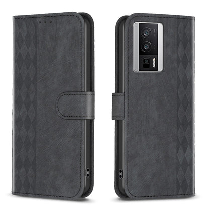 Plaid Embossed Leather Phone Case, For Xiaomi Redmi 12C, For Xiaomi 13 Lite 5G / Civi 2, For Xiaomi Redmi K60 / K60 Pro, For Xiaomi 13 Pro