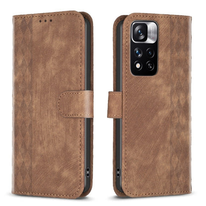 Plaid Embossed Leather Phone Case, For Xiaomi 13, For Xiaomi 12T / 12T Pro, For Xiaomi Redmi Note 11 Pro, For Xiaomi 12 Lite