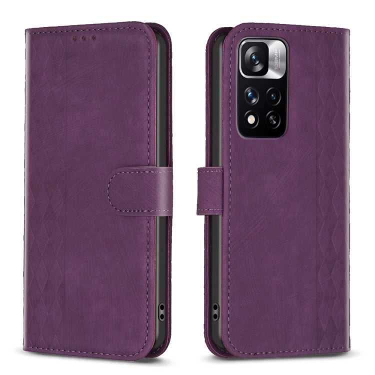 Plaid Embossed Leather Phone Case, For Xiaomi 13, For Xiaomi 12T / 12T Pro, For Xiaomi Redmi Note 11 Pro, For Xiaomi 12 Lite