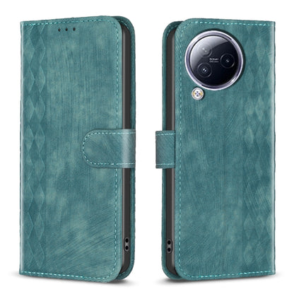 Plaid Embossed Leather Phone Case, For Xiaomi Poco F5 5G / Redmi Note 12 Turbo, For Xiaomi Redmi Note 12S 4G / Note 11, For Xiaomi Redmi Note 12 4G Global, For Xiaomi Civi 3 5G