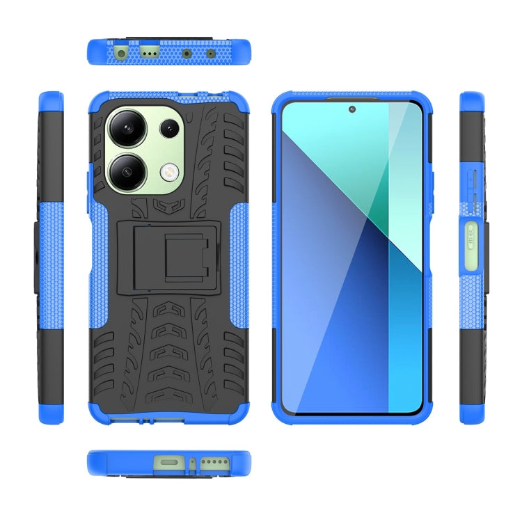Tire Texture TPU + PC Phone Case with Holder, For Xiaomi Redmi A3 4G, For Xiaomi Redmi Note 13 4G, For Xiaomi Poco C65, For Xiaomi Redmi Note 13 5G Global, For Xiaomi Redmi 13C 4G, For Xiaomi Redmi Note 13 Pro+ 5G, For Xiaomi Redmi Note 13 Pro 5G Globa...