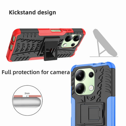 Tire Texture TPU + PC Phone Case with Holder, For Xiaomi Redmi A3 4G, For Xiaomi Redmi Note 13 4G, For Xiaomi Poco C65, For Xiaomi Redmi Note 13 5G Global, For Xiaomi Redmi 13C 4G, For Xiaomi Redmi Note 13 Pro+ 5G, For Xiaomi Redmi Note 13 Pro 5G Globa...