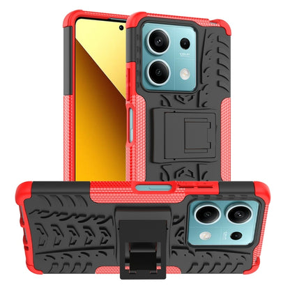 Tire Texture TPU + PC Phone Case with Holder, For Xiaomi Redmi A3 4G, For Xiaomi Redmi Note 13 4G, For Xiaomi Poco C65, For Xiaomi Redmi Note 13 5G Global, For Xiaomi Redmi 13C 4G, For Xiaomi Redmi Note 13 Pro+ 5G, For Xiaomi Redmi Note 13 Pro 5G Globa...