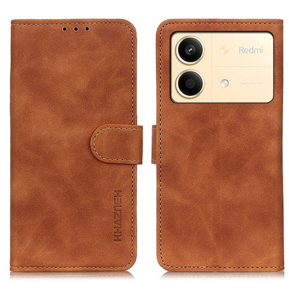 KHAZNEH Retro Texture Flip Leather Phone Case, For Xiaomi Redmi Note 13 4G, For Xiaomi Poco X6 Pro 5G/Redmi K70E, For Xiaomi Redmi Note 13R Pro, For Xiaomi 14 Ultra, For Xiaomi 14 Pro, For Xiaomi 14