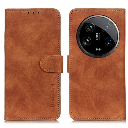 KHAZNEH Retro Texture Flip Leather Phone Case, For Xiaomi Redmi Note 13 4G, For Xiaomi Poco X6 Pro 5G/Redmi K70E, For Xiaomi Redmi Note 13R Pro, For Xiaomi 14 Ultra, For Xiaomi 14 Pro, For Xiaomi 14