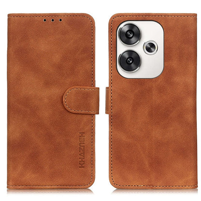 KHAZNEH Retro Texture Flip Leather Phone Case, For Xiaomi Poco F6 / Redmi Turbo 3, For Xiaomi Poco F6 Pro, For Xiaomi Redmi K70 5G / K70 Pro 5G, For Xiaomi Redmi Note 13 Pro 4G/Poco M6 Pro 4G, For Xiaomi Redmi A3, For Xiaomi Redmi 13C