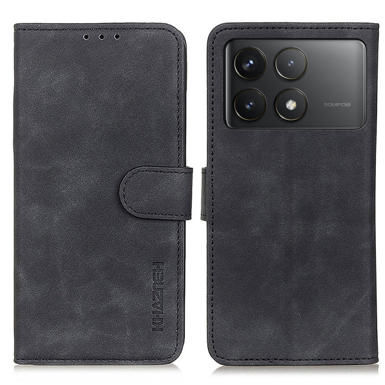 KHAZNEH Retro Texture Flip Leather Phone Case, For Xiaomi Poco F6 / Redmi Turbo 3, For Xiaomi Poco F6 Pro, For Xiaomi Redmi K70 5G / K70 Pro 5G, For Xiaomi Redmi Note 13 Pro 4G/Poco M6 Pro 4G, For Xiaomi Redmi A3, For Xiaomi Redmi 13C