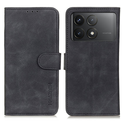KHAZNEH Retro Texture Flip Leather Phone Case, For Xiaomi Poco F6 / Redmi Turbo 3, For Xiaomi Poco F6 Pro, For Xiaomi Redmi K70 5G / K70 Pro 5G, For Xiaomi Redmi Note 13 Pro 4G/Poco M6 Pro 4G, For Xiaomi Redmi A3, For Xiaomi Redmi 13C