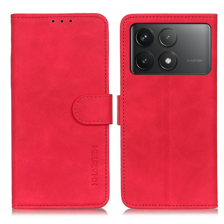 KHAZNEH Retro Texture Flip Leather Phone Case, For Xiaomi Poco F6 / Redmi Turbo 3, For Xiaomi Poco F6 Pro, For Xiaomi Redmi K70 5G / K70 Pro 5G, For Xiaomi Redmi Note 13 Pro 4G/Poco M6 Pro 4G, For Xiaomi Redmi A3, For Xiaomi Redmi 13C