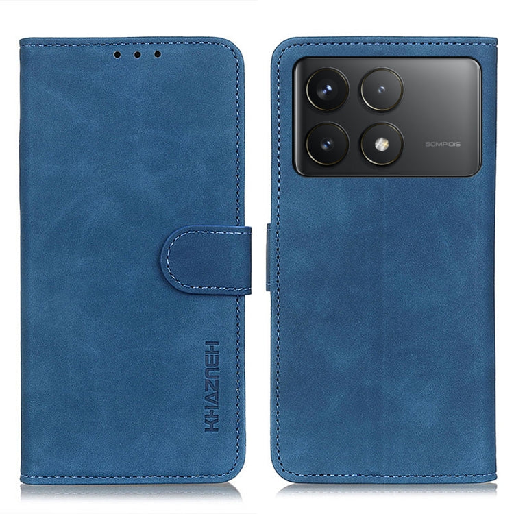 KHAZNEH Retro Texture Flip Leather Phone Case, For Xiaomi Poco F6 / Redmi Turbo 3, For Xiaomi Poco F6 Pro, For Xiaomi Redmi K70 5G / K70 Pro 5G, For Xiaomi Redmi Note 13 Pro 4G/Poco M6 Pro 4G, For Xiaomi Redmi A3, For Xiaomi Redmi 13C