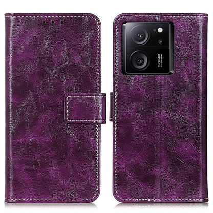 Retro Crazy Horse Texture Leather Phone Case, For Xiaomi Redmi Note 13 5G Global, For Xiaomi Redmi Note 13 Pro+, For Xiaomi 13T 5G / Redmi K60 Ultra 5G, For Xiaomi Redmi 12 4G, For Xiaomi Poco F5 Pro/Redmi K60/K60 Pro