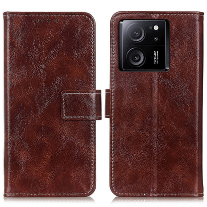 Retro Crazy Horse Texture Leather Phone Case, For Xiaomi Redmi Note 13 5G Global, For Xiaomi Redmi Note 13 Pro+, For Xiaomi 13T 5G / Redmi K60 Ultra 5G, For Xiaomi Redmi 12 4G, For Xiaomi Poco F5 Pro/Redmi K60/K60 Pro