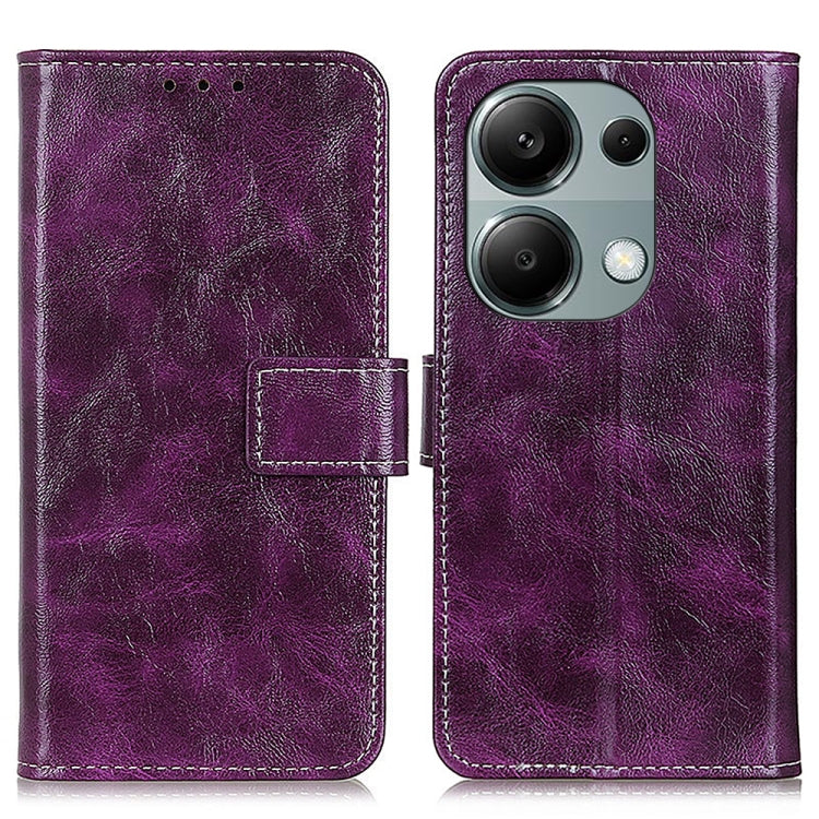 Retro Crazy Horse Texture Leather Phone Case, For Xiaomi Poco F6 / Redmi Turbo 3, For Xiaomi Poco F6 Pro, For Xiaomi Redmi K70 5G / K70 Pro 5G, For Xiaomi Redmi Note 13 Pro 4G/Poco M6 Pro 4G