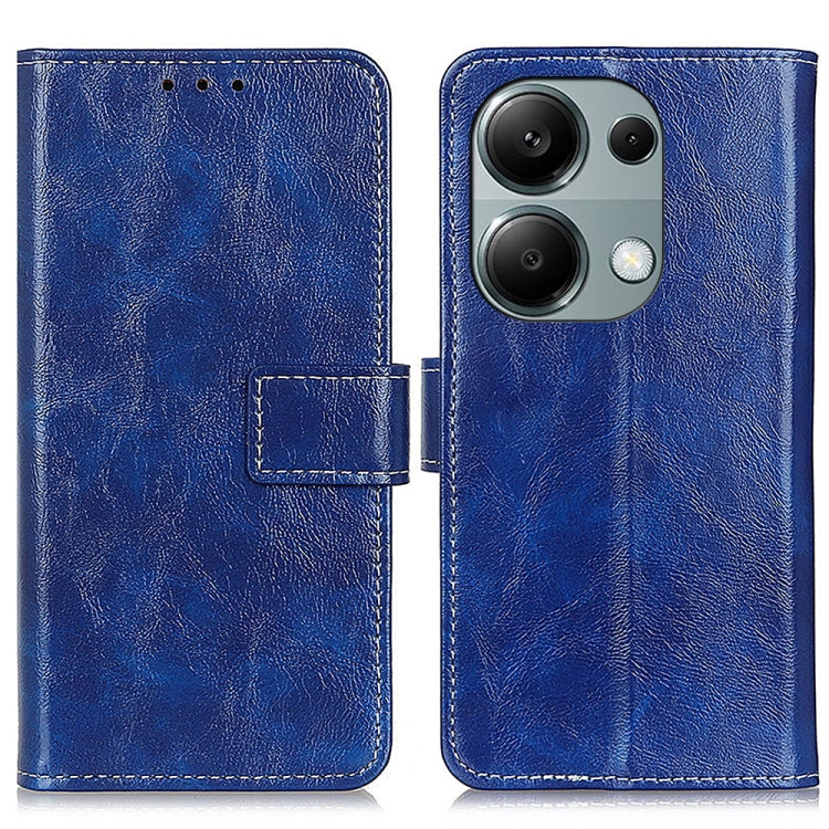 Retro Crazy Horse Texture Leather Phone Case, For Xiaomi Redmi A3, For Xiaomi Redmi 13C, For Xiaomi Redmi Note 13 4G, For Xiaomi Poco X6 Pro 5G/Redmi K70E