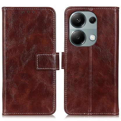 Retro Crazy Horse Texture Leather Phone Case, For Xiaomi Redmi A3, For Xiaomi Redmi 13C, For Xiaomi Redmi Note 13 4G, For Xiaomi Poco X6 Pro 5G/Redmi K70E