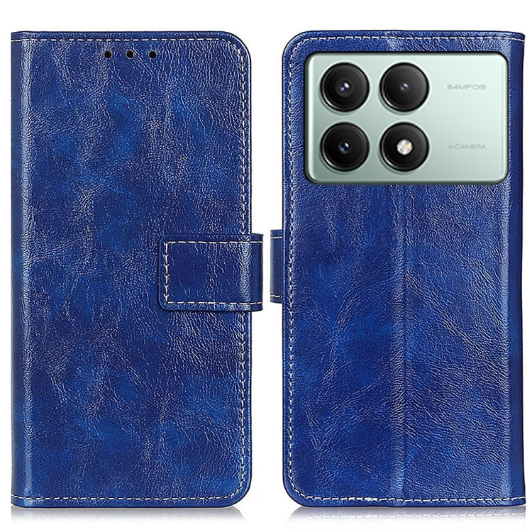 Retro Crazy Horse Texture Leather Phone Case, For Xiaomi Redmi A3, For Xiaomi Redmi 13C, For Xiaomi Redmi Note 13 4G, For Xiaomi Poco X6 Pro 5G/Redmi K70E
