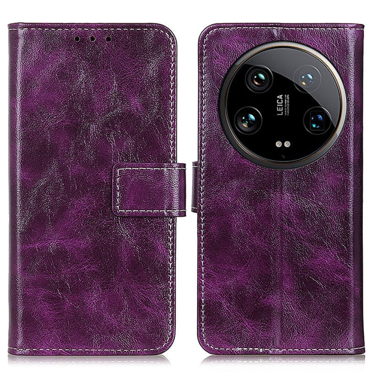 Retro Crazy Horse Texture Leather Phone Case, For Xiaomi Redmi Note 13R Pro, For Xiaomi Redmi Note 13 Pro 5G/Poco X6, For Xiaomi 14 Ultra, For Xiaomi 14 Pro, For Xiaomi 14