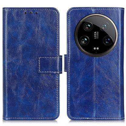 Retro Crazy Horse Texture Leather Phone Case, For Xiaomi Redmi Note 13R Pro, For Xiaomi Redmi Note 13 Pro 5G/Poco X6, For Xiaomi 14 Ultra, For Xiaomi 14 Pro, For Xiaomi 14