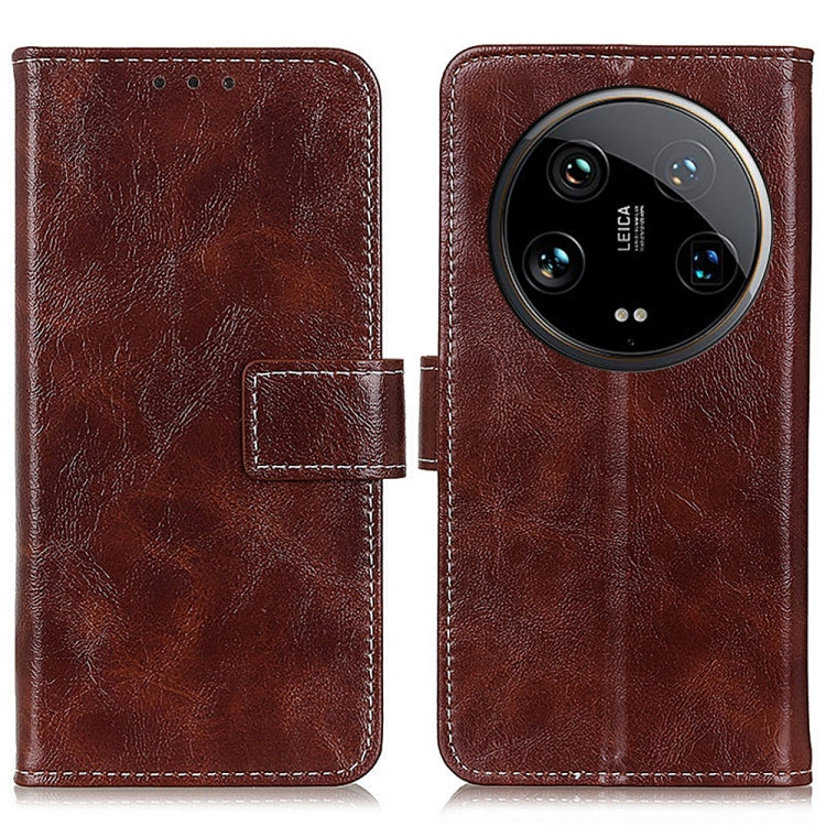 Retro Crazy Horse Texture Leather Phone Case, For Xiaomi Redmi Note 13R Pro, For Xiaomi Redmi Note 13 Pro 5G/Poco X6, For Xiaomi 14 Ultra, For Xiaomi 14 Pro, For Xiaomi 14