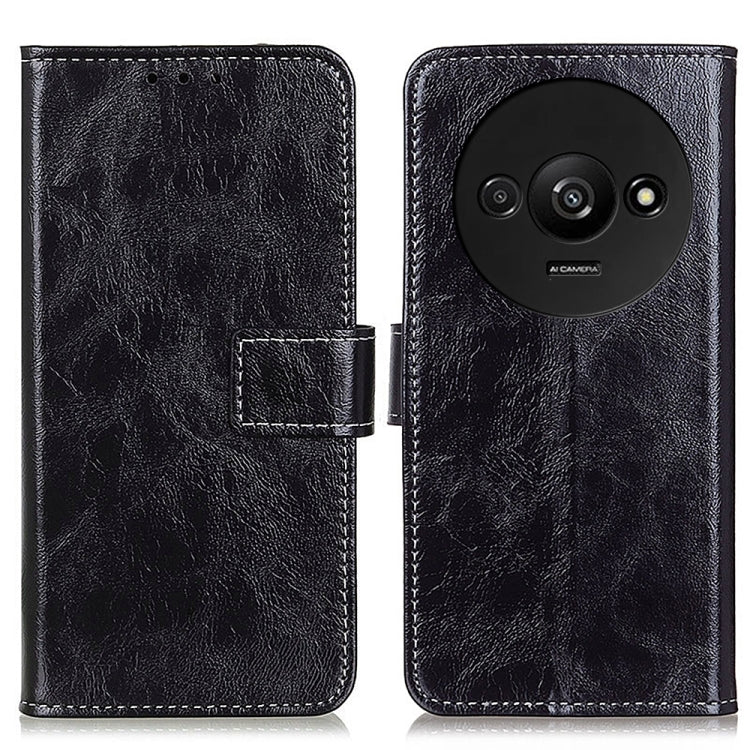 Retro Crazy Horse Texture Leather Phone Case, For Xiaomi Redmi A3, For Xiaomi Redmi 13C, For Xiaomi Redmi Note 13 4G, For Xiaomi Poco X6 Pro 5G/Redmi K70E