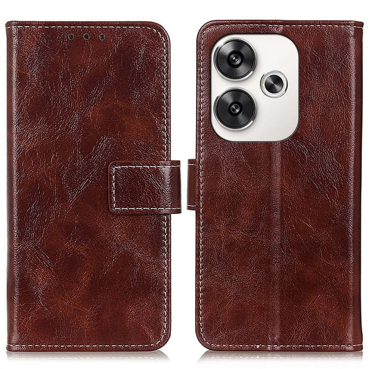 Retro Crazy Horse Texture Leather Phone Case, For Xiaomi Poco F6 / Redmi Turbo 3, For Xiaomi Poco F6 Pro, For Xiaomi Redmi K70 5G / K70 Pro 5G, For Xiaomi Redmi Note 13 Pro 4G/Poco M6 Pro 4G