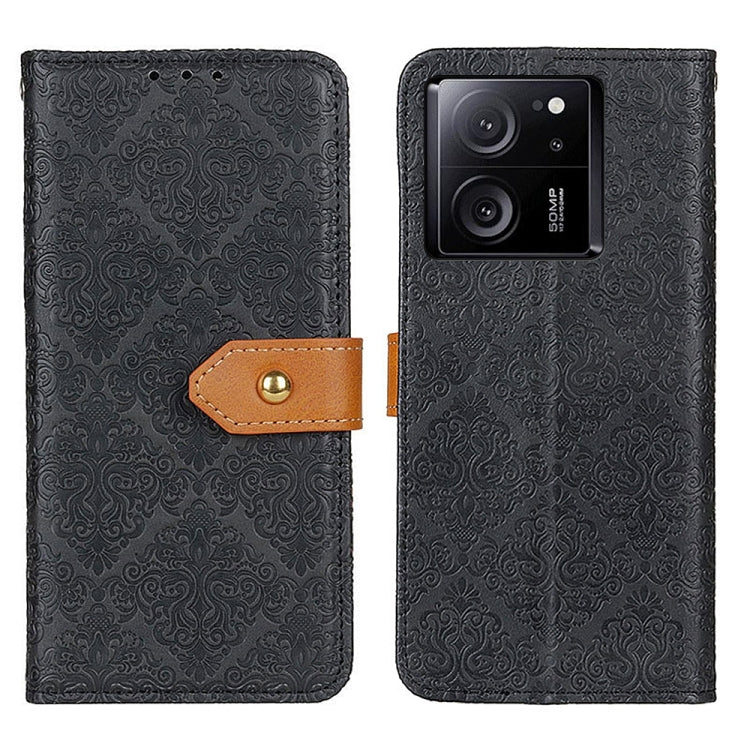 European Floral Embossed Leather Phone Case, For Xiaomi Redmi Note 13R Pro, For Xiaomi Redmi Note 13 Pro/Poco X6, For Xiaomi 14 Ultra, For Xiaomi Redmi Note 13 5G Global, For Xiaomi Redmi Note 13 Pro+, For Xiaomi 13T 5G / Redmi K60 Ultra 5G            ...