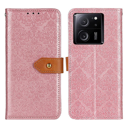 European Floral Embossed Leather Phone Case, For Xiaomi Redmi Note 13R Pro, For Xiaomi Redmi Note 13 Pro/Poco X6, For Xiaomi 14 Ultra, For Xiaomi Redmi Note 13 5G Global, For Xiaomi Redmi Note 13 Pro+, For Xiaomi 13T 5G / Redmi K60 Ultra 5G            ...