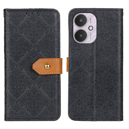 European Floral Embossed Leather Phone Case, For Xiaomi Poco F6 / Redmi Turbo 3, For Xiaomi Poco F6 Pro, For Xiaomi Redmi K70 5G / K70 Pro 5G, For Xiaomi Redmi Note 13 Pro 4G/Poco M6 Pro 4G, For Xiaomi Redmi A3, For Xiaomi Redmi 13C                    ...