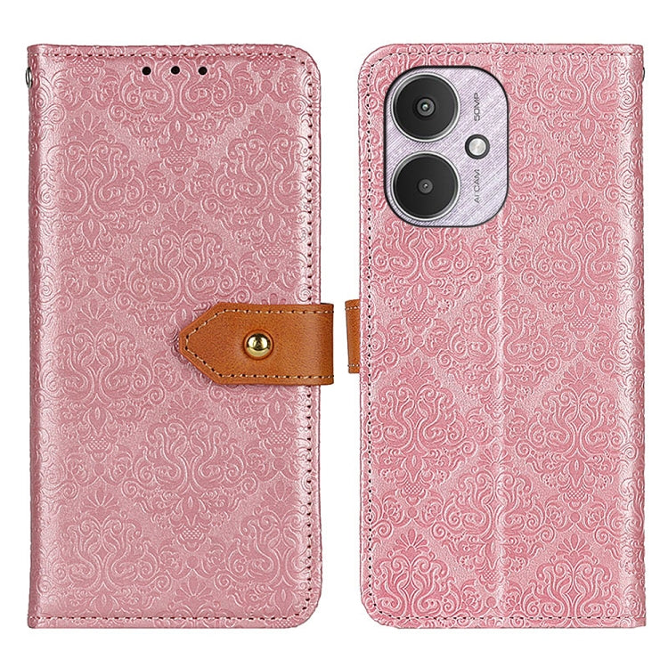 European Floral Embossed Leather Phone Case, For Xiaomi Poco F6 / Redmi Turbo 3, For Xiaomi Poco F6 Pro, For Xiaomi Redmi K70 5G / K70 Pro 5G, For Xiaomi Redmi Note 13 Pro 4G/Poco M6 Pro 4G, For Xiaomi Redmi A3, For Xiaomi Redmi 13C                    ...