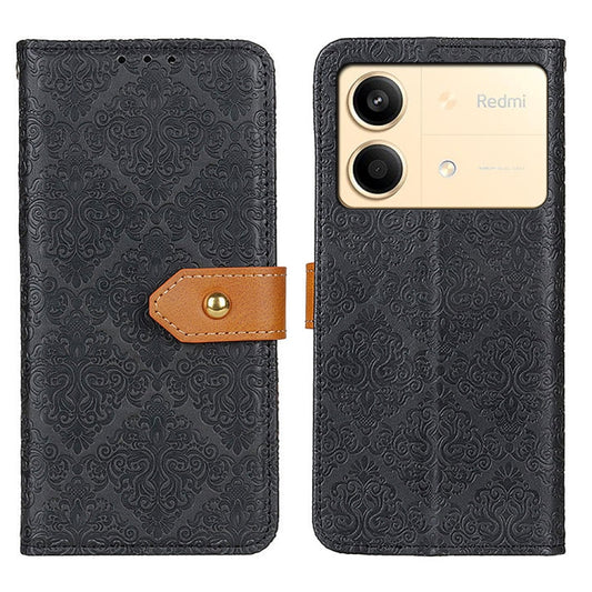 European Floral Embossed Leather Phone Case, For Xiaomi Redmi Note 13R Pro, For Xiaomi Redmi Note 13 Pro/Poco X6, For Xiaomi 14 Ultra, For Xiaomi Redmi Note 13 5G Global, For Xiaomi Redmi Note 13 Pro+, For Xiaomi 13T 5G / Redmi K60 Ultra 5G