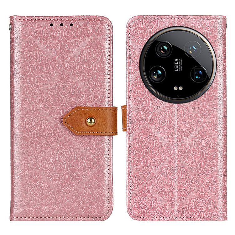 European Floral Embossed Leather Phone Case, For Xiaomi Redmi Note 13R Pro, For Xiaomi Redmi Note 13 Pro/Poco X6, For Xiaomi 14 Ultra, For Xiaomi Redmi Note 13 5G Global, For Xiaomi Redmi Note 13 Pro+, For Xiaomi 13T 5G / Redmi K60 Ultra 5G            ...