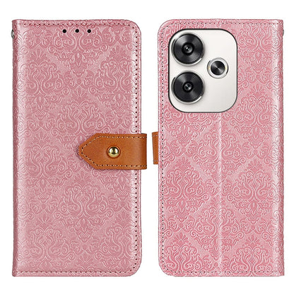 European Floral Embossed Leather Phone Case, For Xiaomi Poco F6 / Redmi Turbo 3, For Xiaomi Poco F6 Pro, For Xiaomi Redmi K70 5G / K70 Pro 5G, For Xiaomi Redmi Note 13 Pro 4G/Poco M6 Pro 4G, For Xiaomi Redmi A3, For Xiaomi Redmi 13C                    ...