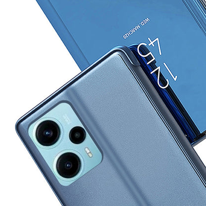 Plated Mirror Kickstand Flip Leather Phone Case, For Xiaomi Poco F5, For Xiaomi Poco F5 Pro
