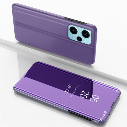 Plated Mirror Kickstand Flip Leather Phone Case, For Xiaomi Poco F5, For Xiaomi Poco F5 Pro