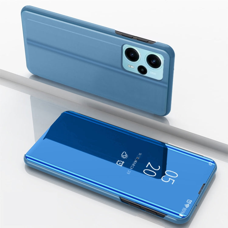 Plated Mirror Kickstand Flip Leather Phone Case, For Xiaomi Poco F5, For Xiaomi Poco F5 Pro