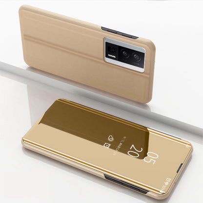 Plated Mirror Kickstand Flip Leather Phone Case, For Xiaomi Poco F5, For Xiaomi Poco F5 Pro