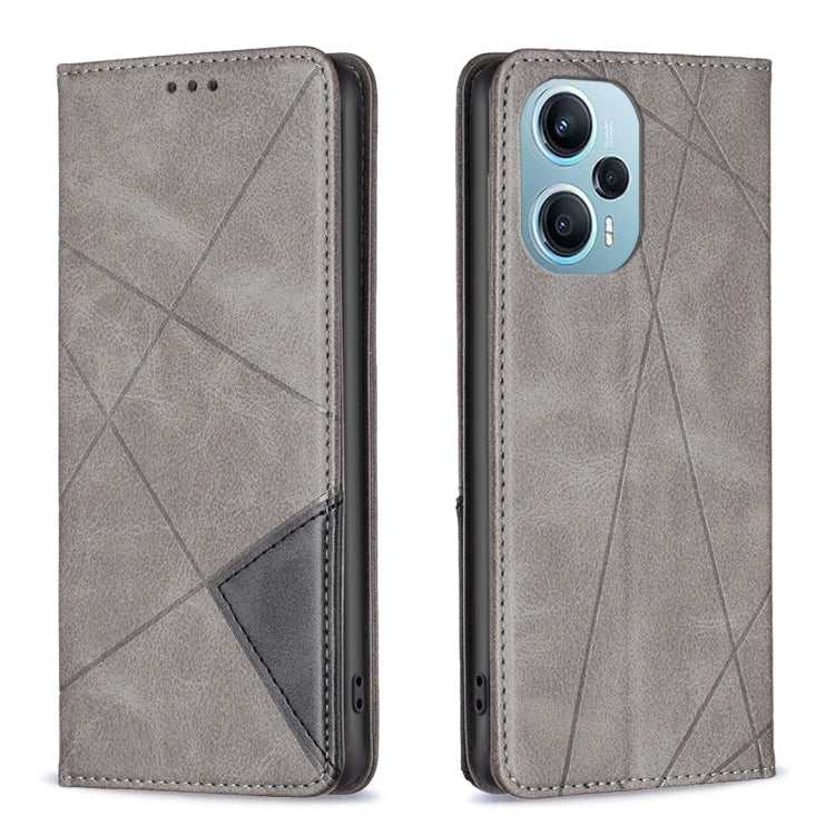 Rhombus Texture Magnetic Leather Phone Case, For Xiaomi Redmi 12 4G, For Xiaomi Poco F5 5G / Redmi Note 12 Turbo, For Xiaomi Redmi Note 12S 4G / Note 11, For Xiaomi Civi 3 5G
