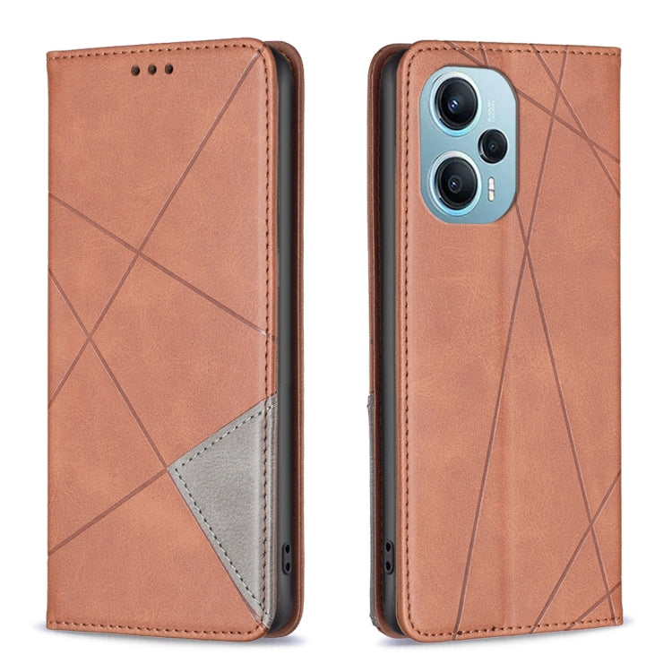 Rhombus Texture Magnetic Leather Phone Case, For Xiaomi Redmi 12 4G, For Xiaomi Poco F5 5G / Redmi Note 12 Turbo, For Xiaomi Redmi Note 12S 4G / Note 11, For Xiaomi Civi 3 5G
