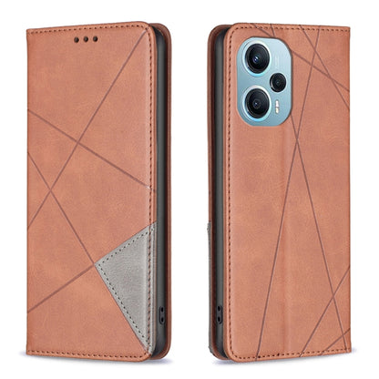 Rhombus Texture Magnetic Leather Phone Case, For Xiaomi Redmi 12 4G, For Xiaomi Poco F5 5G / Redmi Note 12 Turbo, For Xiaomi Redmi Note 12S 4G / Note 11, For Xiaomi Civi 3 5G