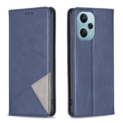 Rhombus Texture Magnetic Leather Phone Case, For Xiaomi Redmi 12 4G, For Xiaomi Poco F5 5G / Redmi Note 12 Turbo, For Xiaomi Redmi Note 12S 4G / Note 11, For Xiaomi Civi 3 5G